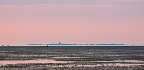 Nordsee bei Cuxhaven, Watt, Neuwerk