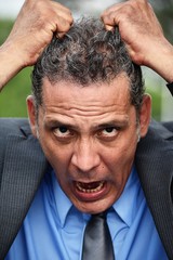 Obraz premium Anxious Business Executive