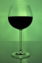 An concept Image of a glass red wine with copy space