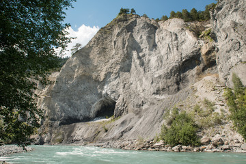 River Rhine at Chur, Switzerland