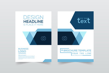 Front and back cover of a modern business brochure layout or flyer template, Layout, brochure, template, flayer, magazine, cover design for annual report, can use for business or your event