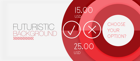 Colorful geometric circle modern abstract background