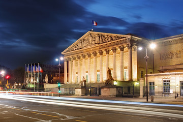 Fototapeta na wymiar French National Assembly, Paris, France
