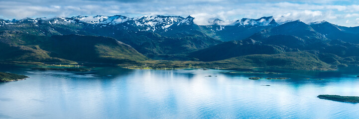 Norwegian fjord ,island Senja