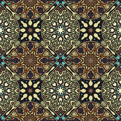 Seamless pattern. Vintage decorative elements. Hand drawn background. Islam, Arabic, Indian, ottoman motifs. Perfect for printing on fabric or paper.