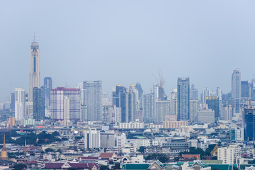 Fototapeta na wymiar Cityscape view of Bangkok, Thailand