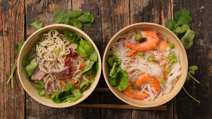 asian cuisine, bowl of soup