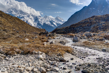 Fototapeta na wymiar Scenic view of Himalaya mountain in Nepal