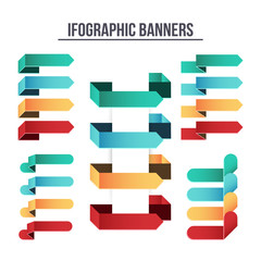 Labels and Banners for infographic