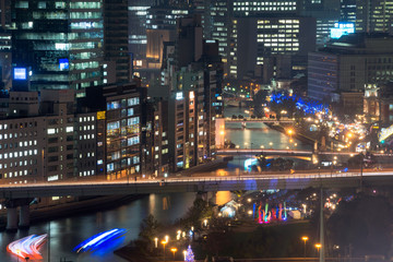 Fototapeta premium 夜の中之島
