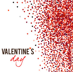 Elegant background with vector hearts. Valentine's Day