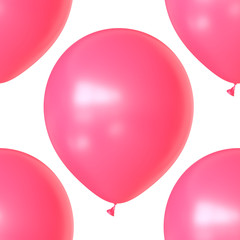Seamlessly Tiling Background of Red Balloons