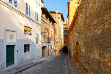 Fototapeta na wymiar Florence. An ancient medieval street.