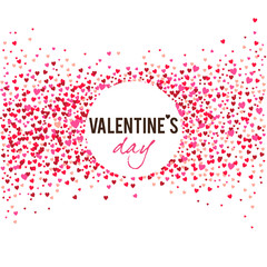 Elegant background with vector hearts. Valentine's Day