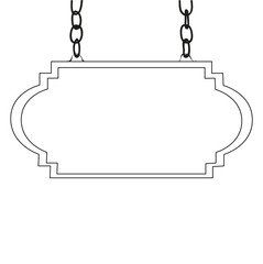 isolated sketches of signboards