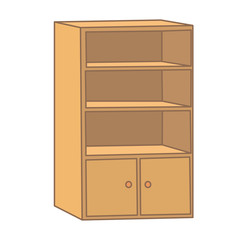 isolated cabinet for papers
