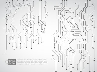 High-tech technology background texture. Circuit board vector illustration.