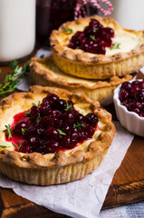 Traditional mini cheese cake