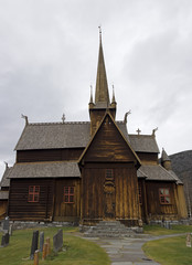 Fototapeta na wymiar Stabkirche Borgund - Norwegen