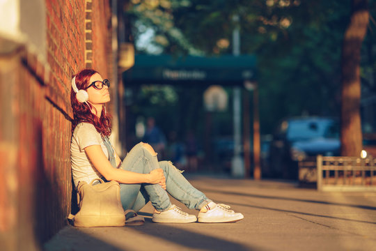 Young girl in sunlight