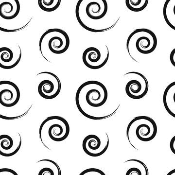 Seamless vector pattern with spiral