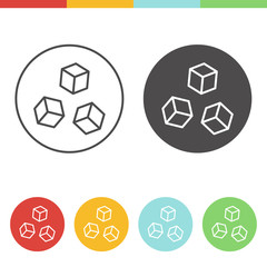 Obraz premium Sugar vector icons