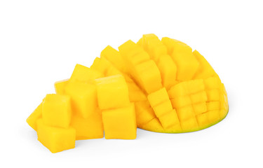 mango isolated on white background with clipping path