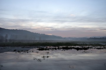Morning fog in Akcapınar.Marmaris.Turkey
