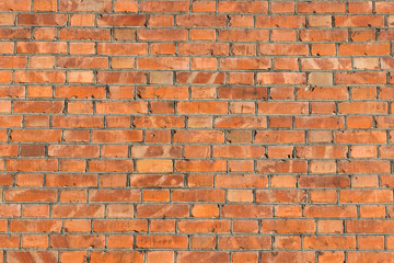 Background of the old red brick wall