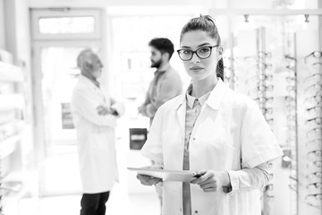 Portrait of a smiling doctor.