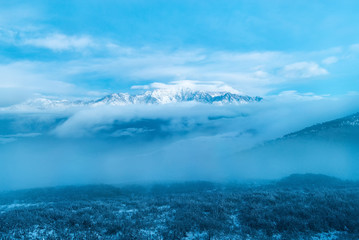 Plateau snow scenery in Sichuan province,China