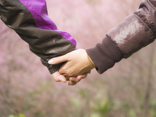 New married couple promised. We will take our hands together forever