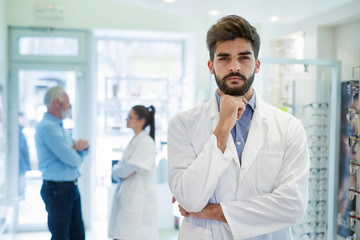 Portrait of a smiling doctor.