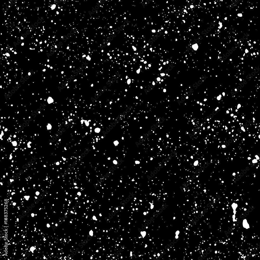 Wall mural starry seamless pattern, splashed hand draw universe and galaxy repeatable pattern. dots, spray pain