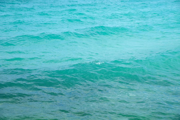 Sea water for background.