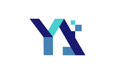 YA Digital Ribbon Letter Logo