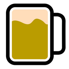 Isolated beer icon