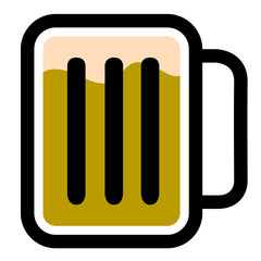 Isolated beer icon