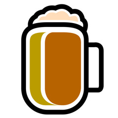 Isolated beer icon