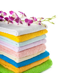 Obraz na płótnie Canvas colorful towels