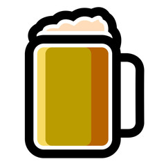 Isolated beer icon