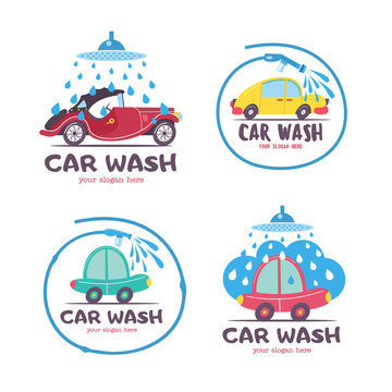 Car wash. Emblem.