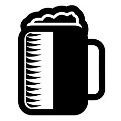 Isolated beer icon