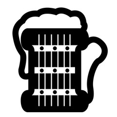 Isolated beer icon