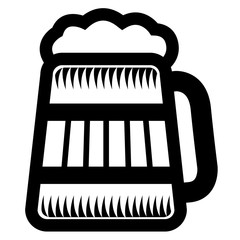 Isolated beer icon
