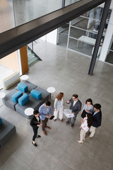 Group of business people collaborating and working on project