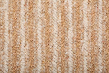 Woolen fabric close-up. Fabric in a geometric pattern.