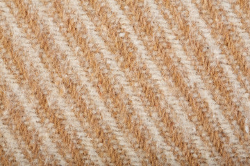 Woolen fabric close-up. Fabric in a geometric pattern.