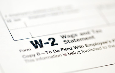 Fototapeta premium United States tax forms for the IRS.