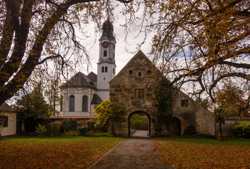 Fototapeta na wymiar Kirche Erbach/Donau